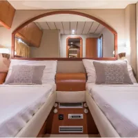 Aegean Getaways navigation bridge with modern equipment and controls